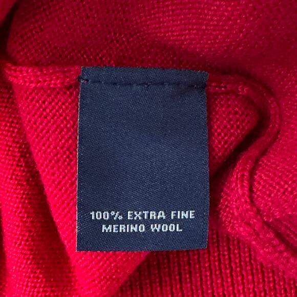 Hart Schaffner Marx Extra Fine Merino Wool Sweater Vest Mens Size 2XB Red - Picture 5 of 5